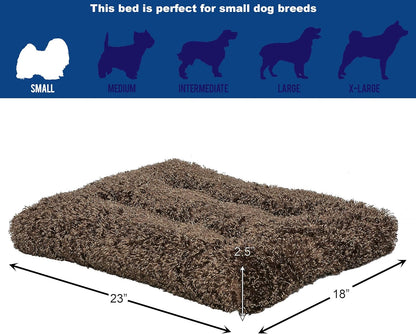 Deluxe Coco Chic Pet Bed - Ultra-Soft, Overstuffed, Machine Washable, Suitable for 24-Inch Crate