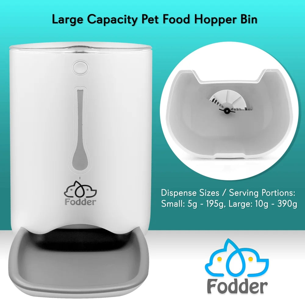 SLAPF30 - Smart Automatic Pet Food Dispenser with Digital Features and Voice Message Playback