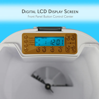 SLAPF30 - Smart Automatic Pet Food Dispenser with Digital Features and Voice Message Playback