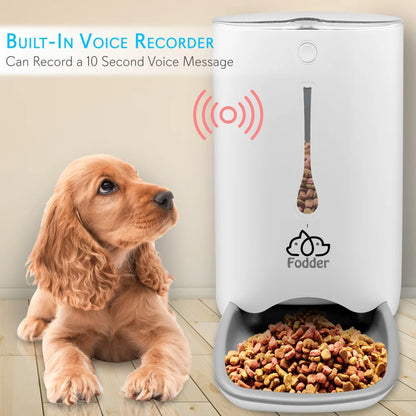 SLAPF30 - Smart Automatic Pet Food Dispenser with Digital Features and Voice Message Playback